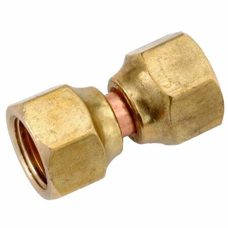 ANDERSON METALS 1/4 in. Female Flare in. X 1/4 in. D Female Flare Brass Swivel Flare Connector 754070-04AH